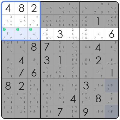 sudoku hidden triple